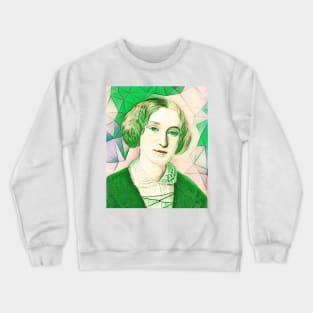 George Eliot Green Portrait | George Eliot Artwork 8 Crewneck Sweatshirt